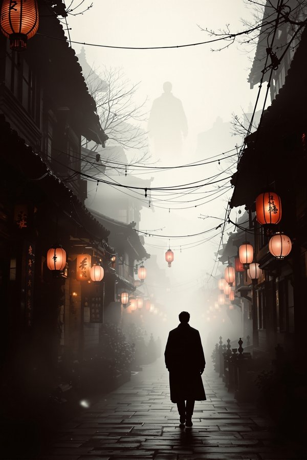 山城迷雾高清海报